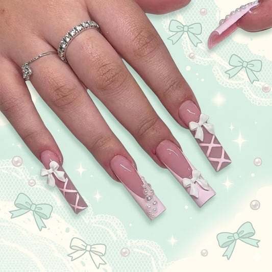 Corset Core Press On Nails